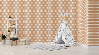 SK Filson Copper Hexagon Ombre Wallpaper