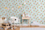 SK Filson Duck Egg Floral Wallpaper