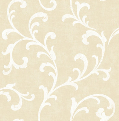 SK Filson Gold Acanthus Scroll Wallpaper