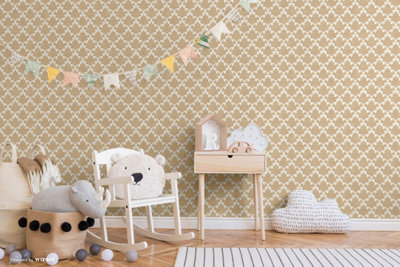 SK Filson Gold Damask Wallpaper