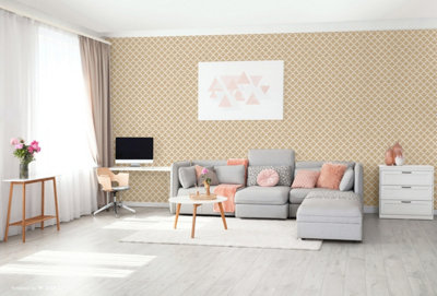SK Filson Gold Damask Wallpaper