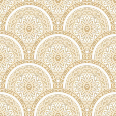 SK Filson Gold Divine Plates Wallpaper