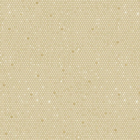 SK Filson Gold Textured Honeycomb Wallpaper