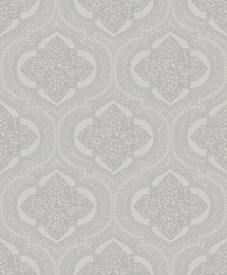 SK Filson Grey Damask Wallpaper