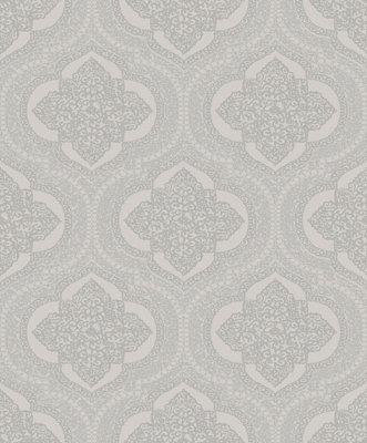 SK Filson Grey Damask Wallpaper