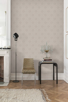 SK Filson Grey Damask Wallpaper