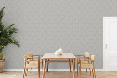 SK Filson Grey Damask Wallpaper