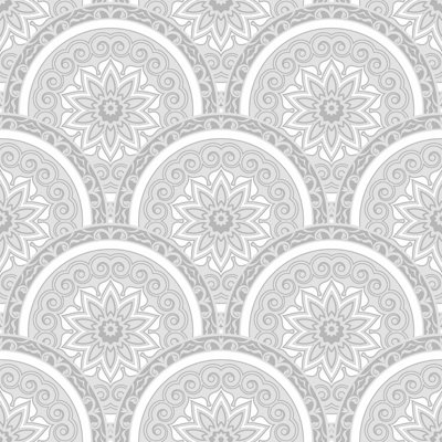 SK Filson Grey Divine Plates Wallpaper