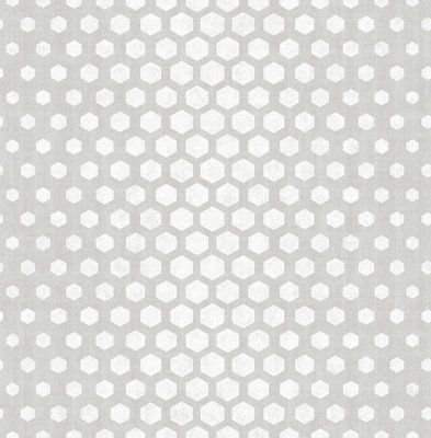 SK Filson Grey Hexagon Ombre Wallpaper