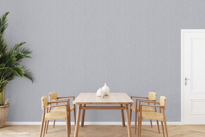SK Filson Grey Textured Stripes Wallpaper