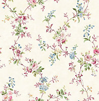 SK Filson Mauve Floral Wallpaper