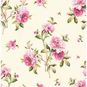 SK Filson Pink Floral Wallpaper