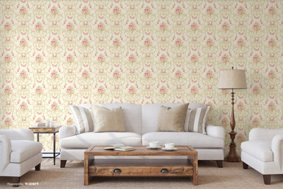 SK Filson Pink Floral Wallpaper