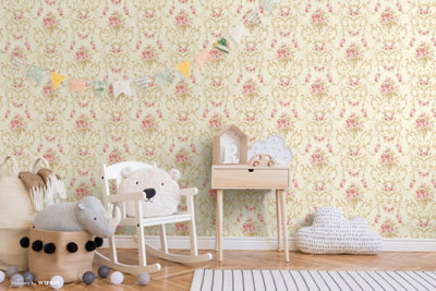 SK Filson Pink Floral Wallpaper
