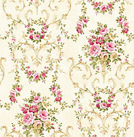 SK Filson Pink Floral Wallpaper