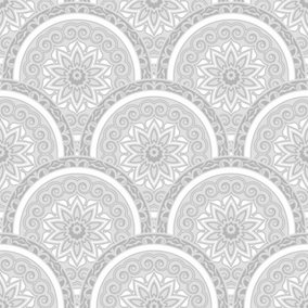 SK Filson Silver Divine Plates Wallpaper