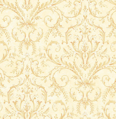 SK Filson Soft Gold Damask Wallpaper