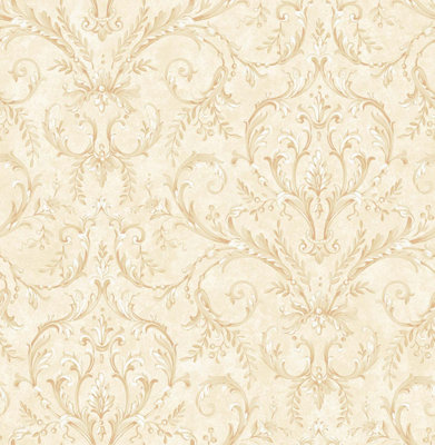 SK Filson Stone Damask Wallpaper