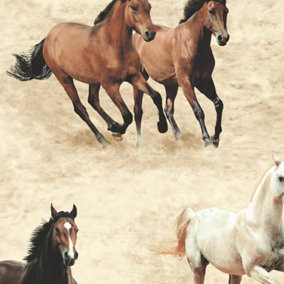 SK Filson Stone Galloping Horses Wallpaper