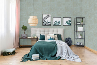 SK Filson Teal London City Wallpaper