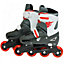 Sk8 Zone Boys Red Roller Blades Inline Skates Adjustable Size Pro Skating Small 9-12 (27-30 EU)