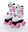 Sk8 Zone Unicorn Quad Skates Kids Roller Boots Pads Helmet Skate Set Size 9-12