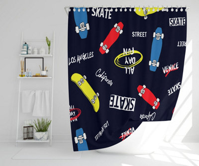 Skate Shower Curtain Default Title Diy At Bandq