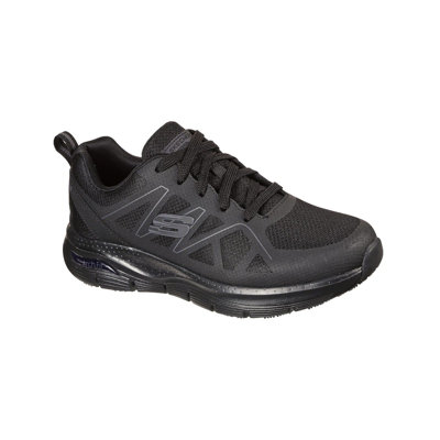 Skechers Arch Fit SR Axtell Occupational Shoe Black | DIY at B&Q