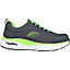 Skechers Arch Fit Sr Ringstap Safety Trainer Charcoal/Lime
