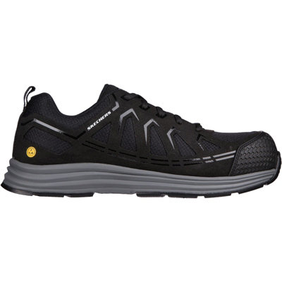 Skechers Malad II Safety Trainers Black