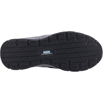 Skechers McAllen Wide Slip Resistant Occupational Shoe Black