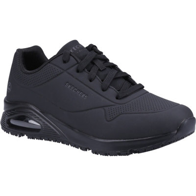 Skechers Work Relaxed Fit: Uno SR - Sutal Work Shoe Black | DIY at B&Q