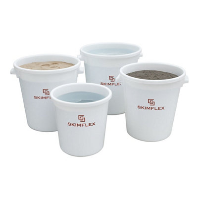 Skimflex 50L Mixing Bucket Heavy Duty Plastic Builders Tub for Plaster ...