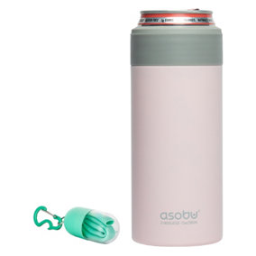 Skinny Can Kuzie Insulated Stainless Steel Sleeve 350ml Pink