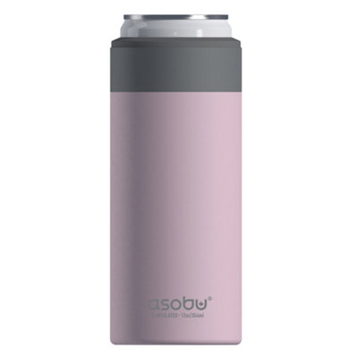 Skinny Can Kuzie Insulated Stainless Steel Sleeve 350ml Pink