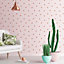 Skinny Dip Pink Novelty Pearl effect Embossed Wallpaper
