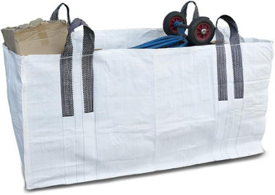 Skip Bag - PREMIUM GRADE Skip Bag with Certification - Extra large bag with reinforced lifting loops - Builders Waste & Garden Was