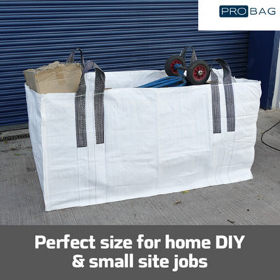 Skip Bag - PREMIUM GRADE Skip Bag with Certification - Extra large bag with reinforced lifting loops - Builders Waste & Garden Was - 5