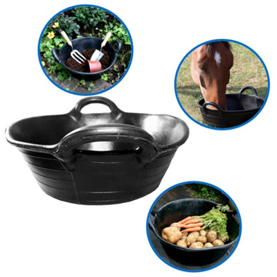 Skip feed bucket feeder 11l in black pack of 5 integrated handles made ...
