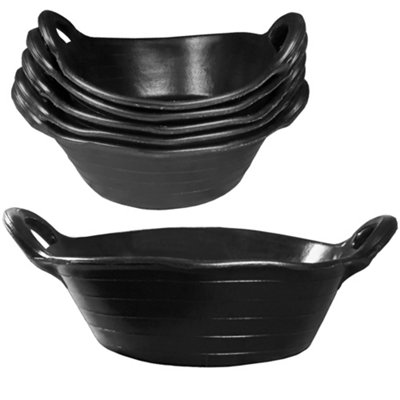 Skip feed bucket feeder 11l in black pack of 5 integrated handles made ...