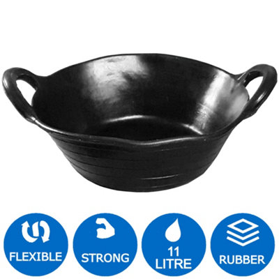 Skip feed bucket feeder 11l in black pack of 5 integrated handles made ...