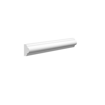 Skirting World Astragal MDF Panel Moulding - 25mm x 15mm x 2440mm, Primed (Pack of 6)