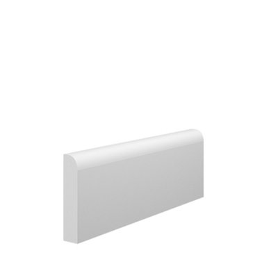 Skirting World Bullnose MDF Architrave - 70mm x 15mm x 2440mm, Primed