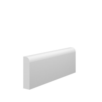 Skirting World Bullnose MDF Architrave - 70mm x 18mm x 2440mm, Primed