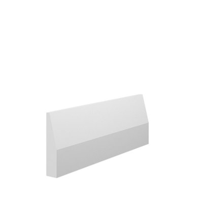 Skirting World Chamfer MDF Architrave - 70mm x 15mm x 2440mm, Primed