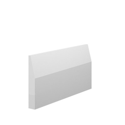 Skirting World Chamfer MDF Architrave - 95mm x 15mm x 2440mm, Primed