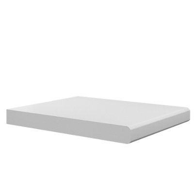 Skirting World Double Bullnose MDF Window Board - 350mm x 25mm x 2400mm, Primed, No Tongue