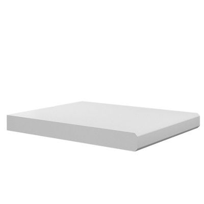 Skirting World Double Edge 2 MDF Window Board - 350mm x 25mm x  3000mm, Primed, No Tongue