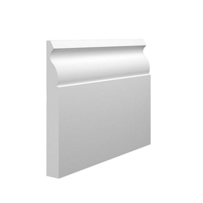 Skirting World Ogee 1 MDF Skirting Board - 170mm x 18mm x 4200mm, Primed, No Rebate