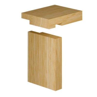 Skirting World Rebated Internal Pine Door Frame Set - Single Set, 762mm x 94mm x 28mm, Primed